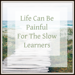 Life can be painful to the slow learners